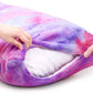 Snowolf  Long Soft Plush Body Pillow  21"x54"  Purple