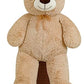 SNOWOLF   Teddy Bear with Ribbon Tie  Light Brown