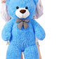 SNOWOLF 1.2m Giant Teddy Bear with Checkered Tie Blue