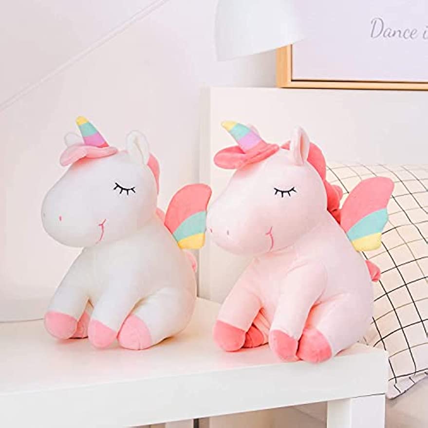 SNOWOLF Stuffed Animal Unicorn  Plush Toys Unicorn White