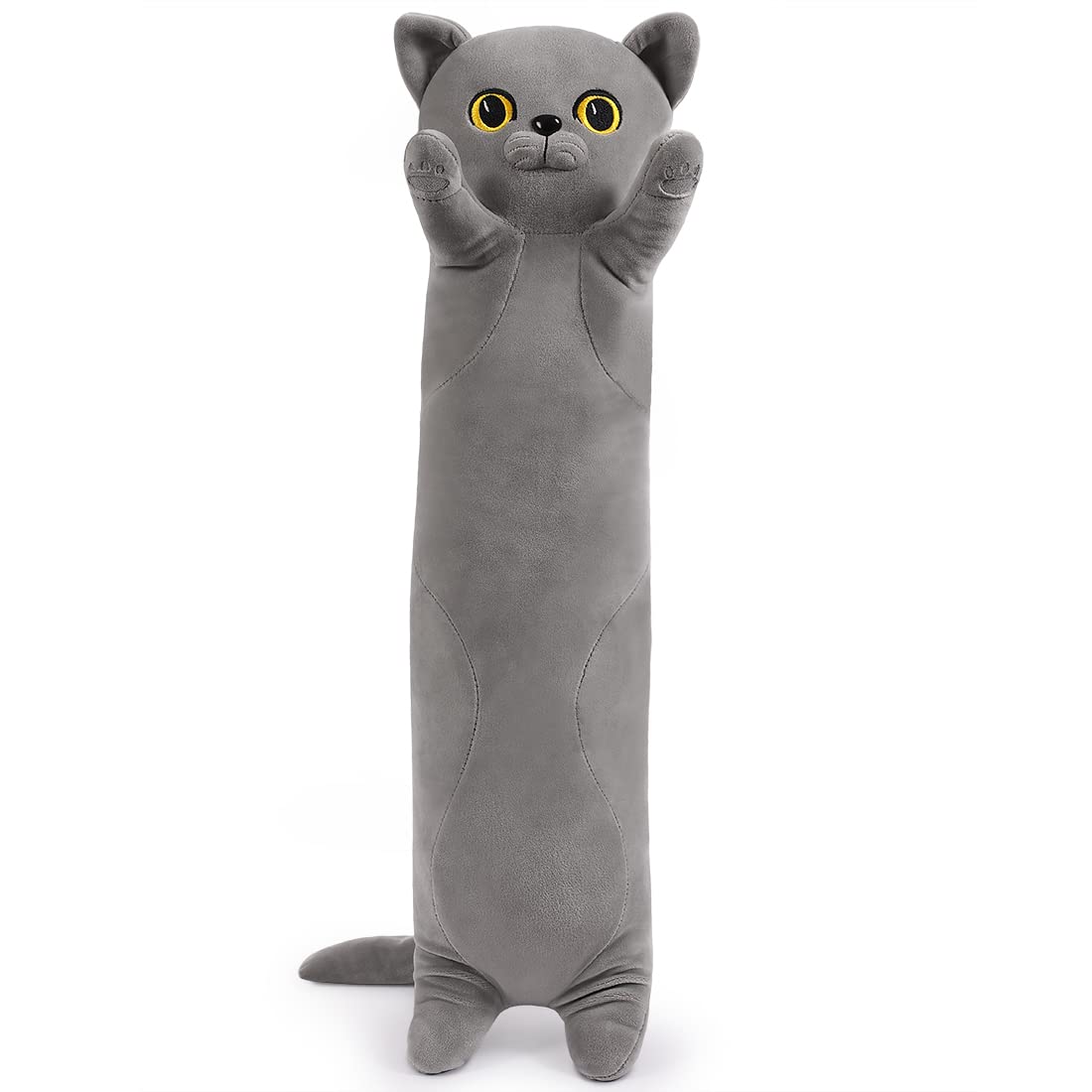 SNOWOLF Stuffed Animals Plush Body Pillow Cat British Shorthair