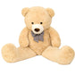 SNOWOLF 1.2m Giant Teddy Bear with Checkered Tie  Brown