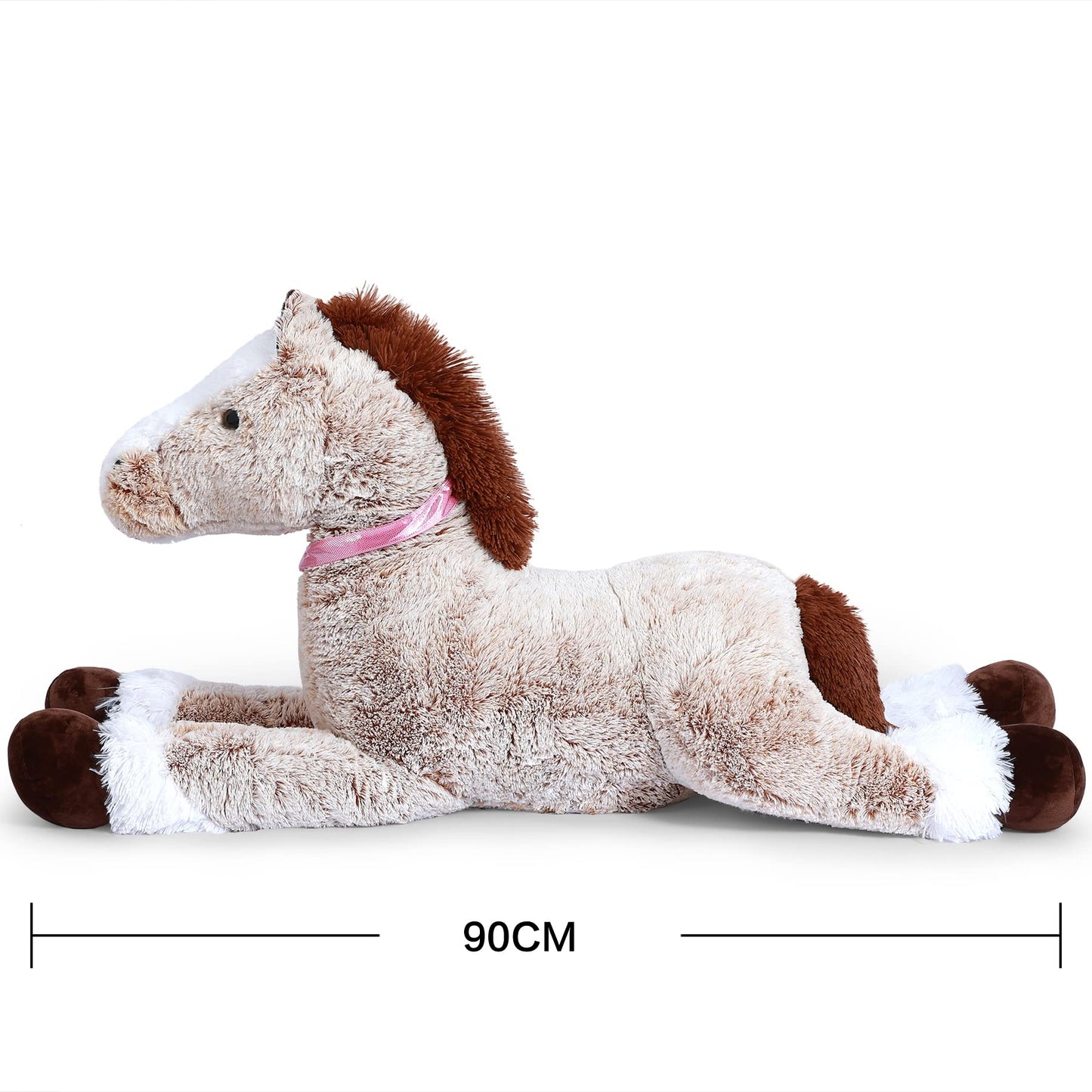 SNOWOLF Giant Plush Toys Stuffed Animals Horse Brown