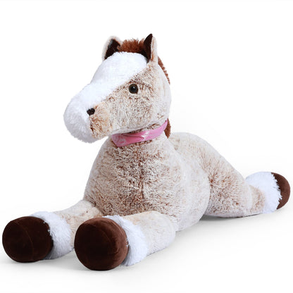 SNOWOLF Giant Plush Toys Stuffed Animals Horse Brown