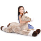 SNOWOLF Giant Plush Toys Stuffed Animals Horse Brown