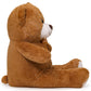 SNOWOLF   Teddy Bear with Ribbon Tie Dark Brown