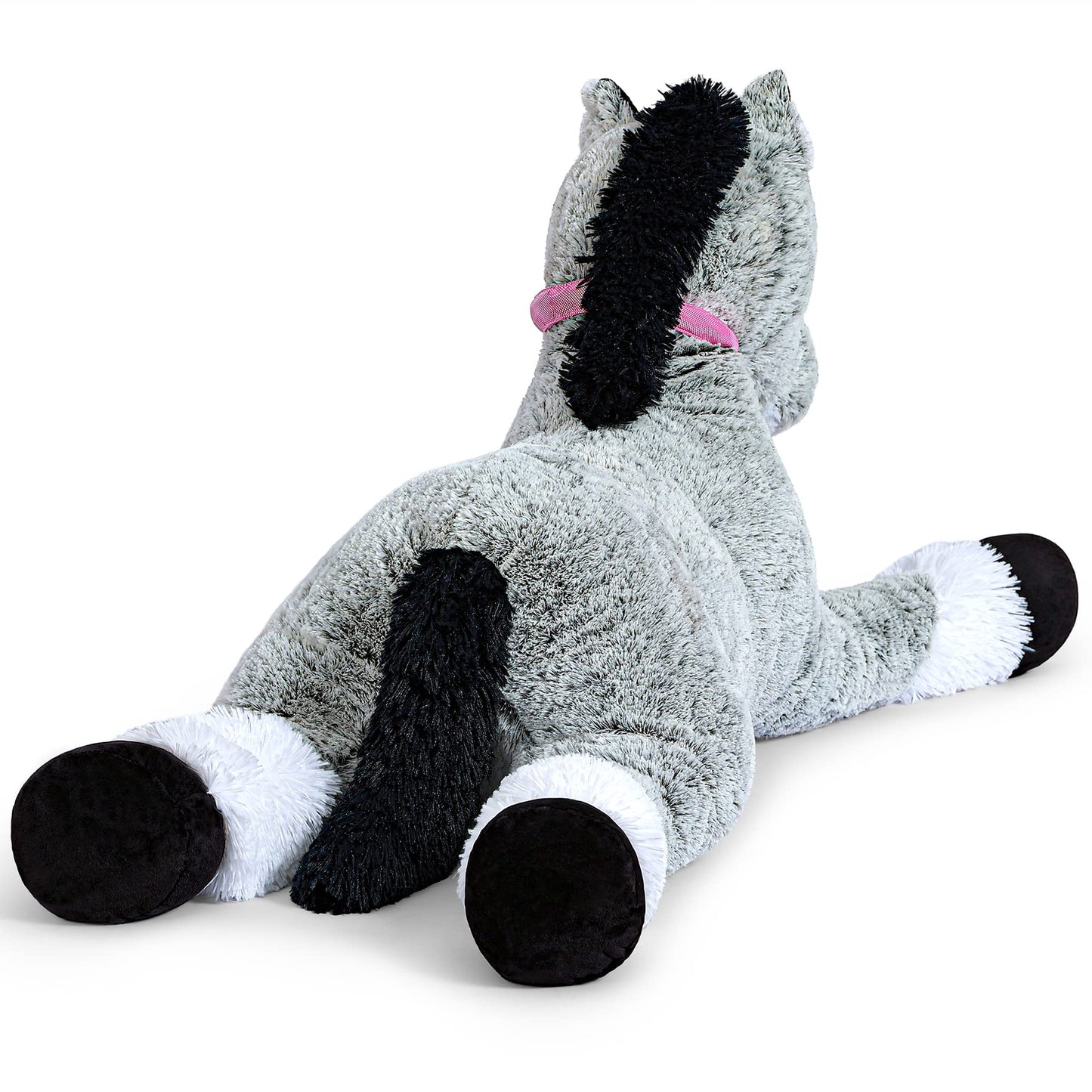 SNOWOLF Giant Plush Toys Stuffed Animals Horse Grey