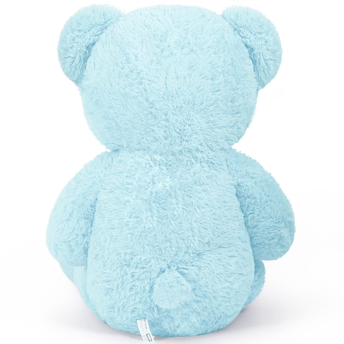 SNOWOLF 1.2m Giant Teddy Bear with Checkered Tie Light Blue