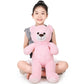 SNOWOLF   Teddy Bear with Ribbon Tie  Pink