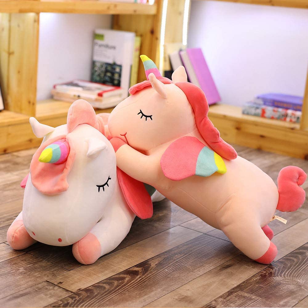 Snowolf Soft Plush Toy Stuffed Animal Plush  Pillow Unicorn Pink