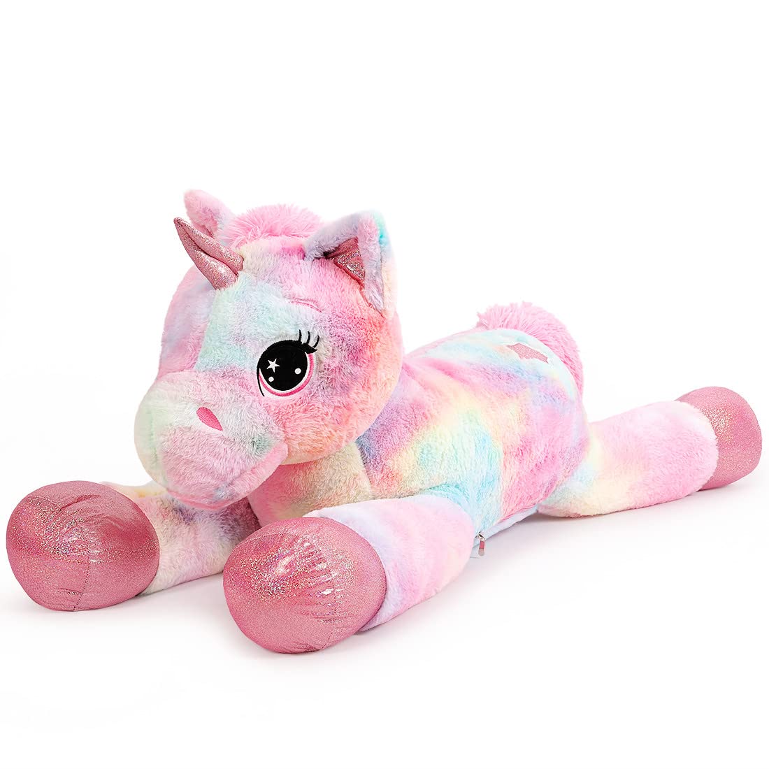 SNOWOLF Stuffed Animals Plush Toy Multicolored  Unicorn  Pink