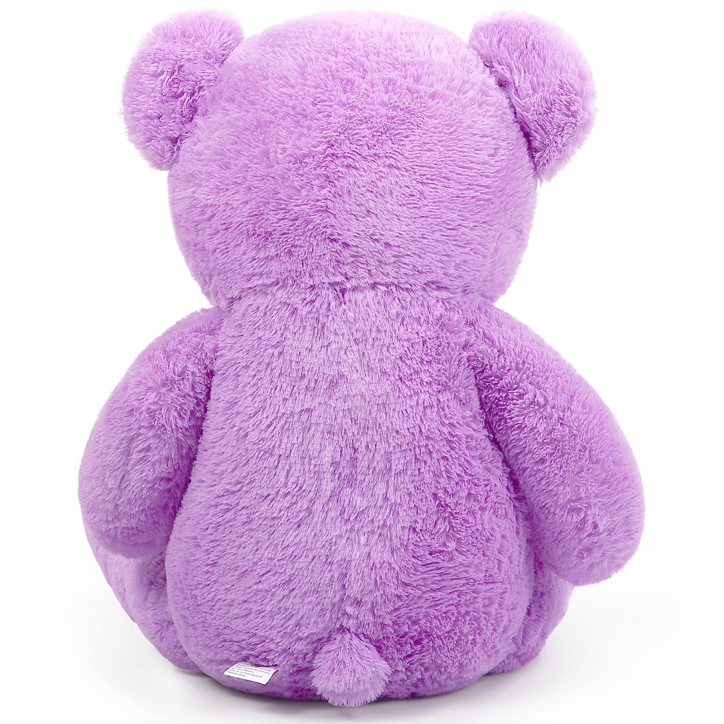 SNOWOLF 1.2m Giant Teddy Bear with Checkered Tie Purple