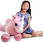 SNOWOLF Stuffed Animals Plush Toy Multicolored  Unicorn  Pink