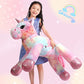 SNOWOLF Stuffed Animals Plush Toy Multicolored  Unicorn  Pink